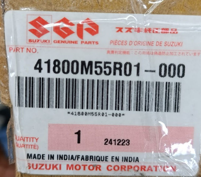 CODIGO ORIGINAL DE AMORTIGUADOR TRASERO SUZUKI DZIRE SWIFT 2017-2024 OEM