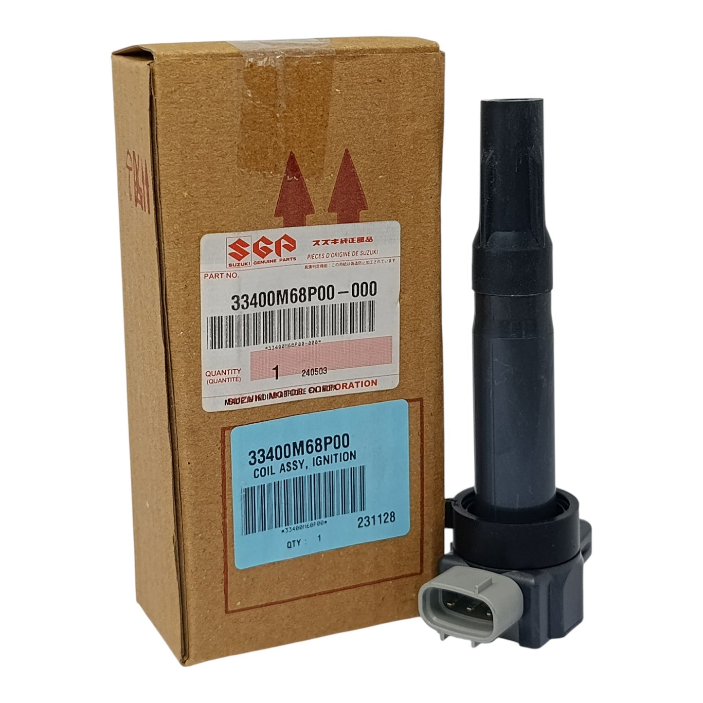 CAJA Y CODIGO ORIGINAL DE BOBINA IGNICION SUZUKI BALENO IGNI SPRESSO SWIFT 2015-2025 OEM