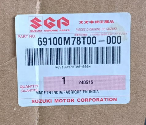 CODIGO Y CAJA DE PUERTA MALETA SUZUKI EECO 2022-2026 OEM
