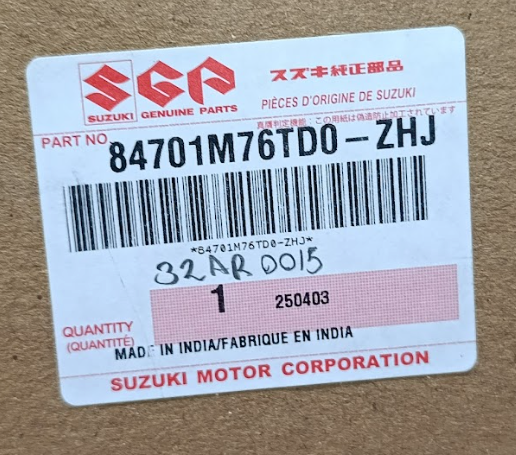 CODIGO ORIGINAL ESPEJO RETROVISOR DERECHO SUZUKI GRAND VITARA 2022 OEM