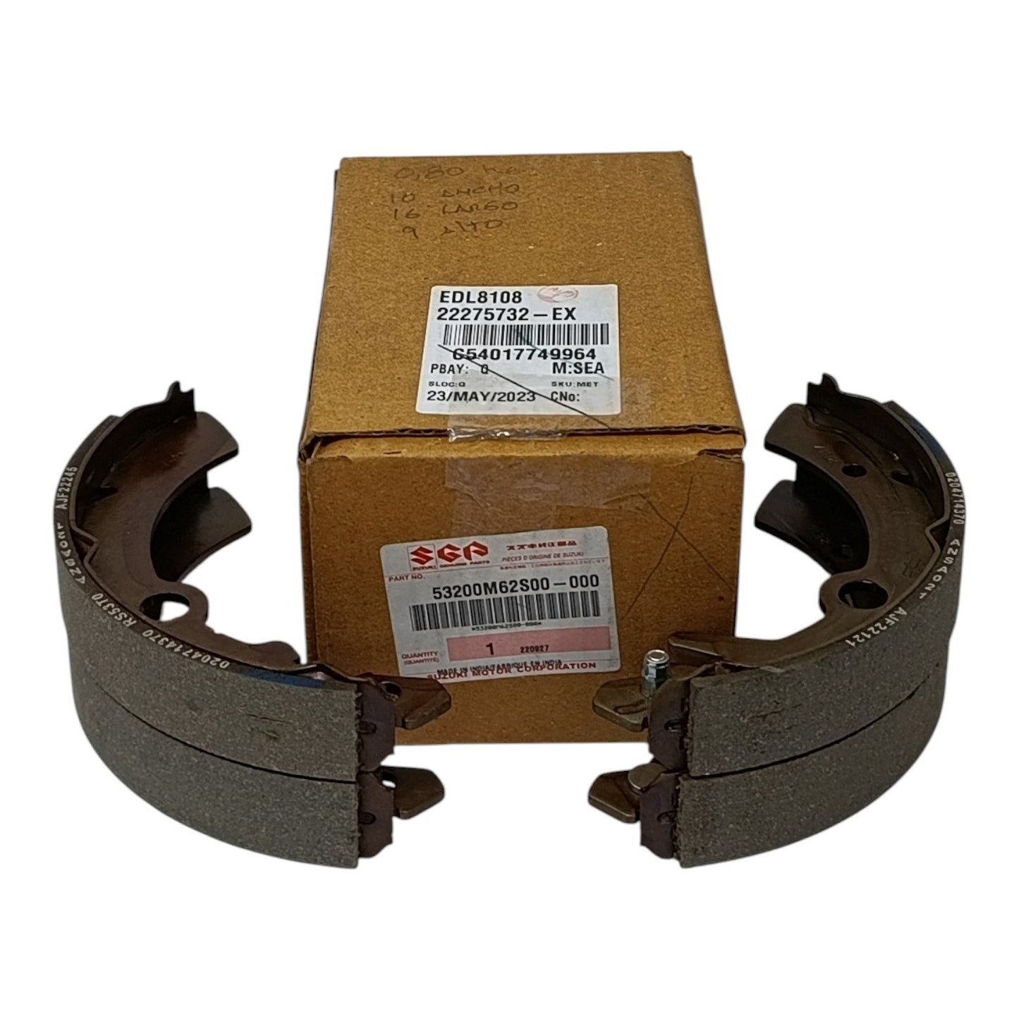 CONTENIDO DE CAJA BANDA DE FRENO TRASERO SUZUKI SPRESSO ALTO 2019 2025 OEM