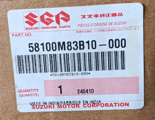 CODIGO Y CAJA DE CAPOT SUZUKI EECO 2022-2026 OEM 