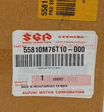 CODIGO OEM DE PASTILLA DE FRENO SUZUKI GRAND VITARA ORIGINAL OEM 