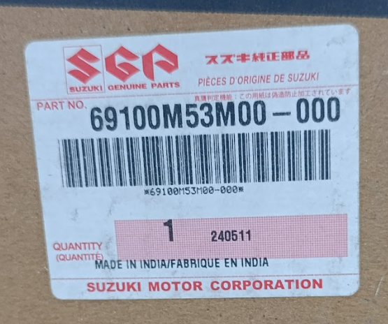 CODIGO Y CAJA DE PUERTA MALETA DE SUZUKI  ALTO 2012-2019 OEM