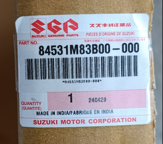 CODIGO ORIGINAL VENTANA PUERTA DELANTERA DERECHA SUZUKI EECO CARGO PASSEGER 2019-2025