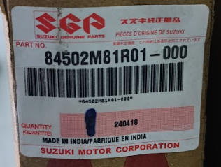 CODIGO ORIGINAL DE VENTANA PUERTA DELANTERA IZQUIERDA SUZUKI CELERIO 2021-2025