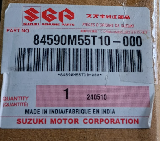 CODIGO DE CAJA DE VENTANA PEQUENA IZQUIERDA SUZUKI BALENO 2022-2025 OEM