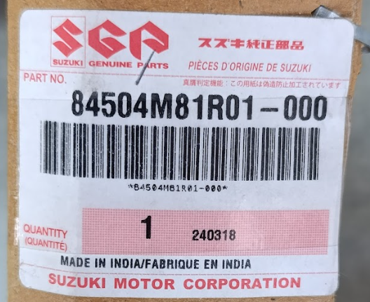CODIGO ORIGINAL DE VENTANA TRASERA IZQUIERDA SUZUKI CELERIO 2021-2025 OEM